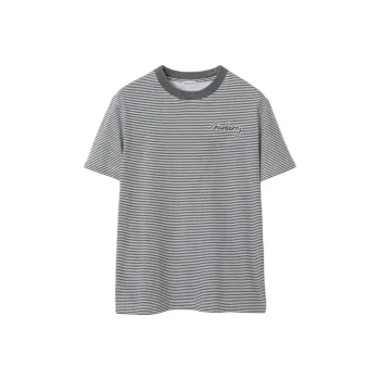 Burberry Striped Cotton T shirt