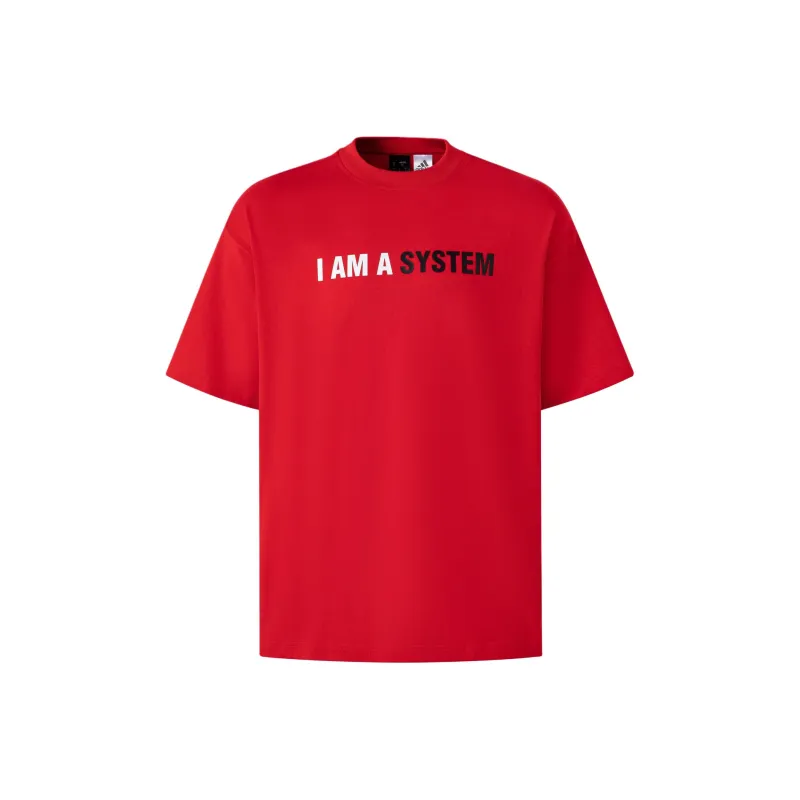 Adidas Harden BB HARDEN TEE T Shirt Men's Light Scarlet-0