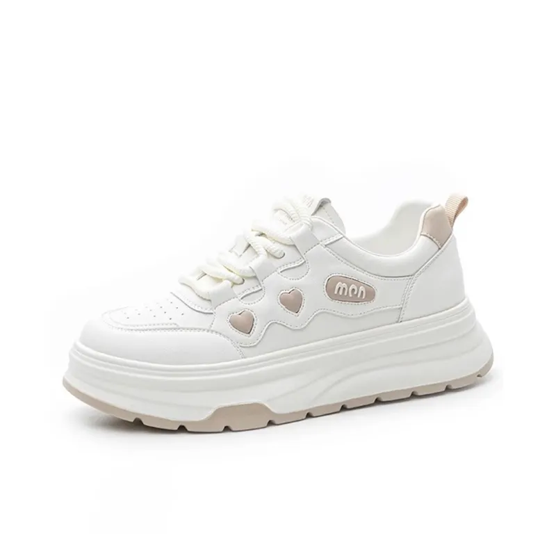Ruomini Slip Resistant Cushioning Lightweight Height Increasing Low Top Skateboard Shoes Women's-2