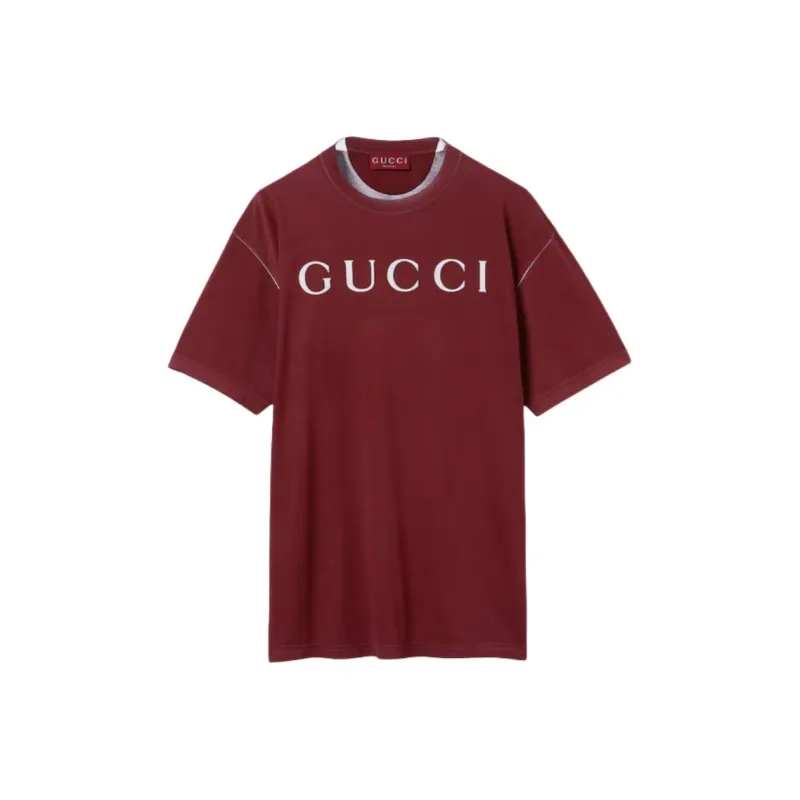 GUCCI T Shirts Men Red-0