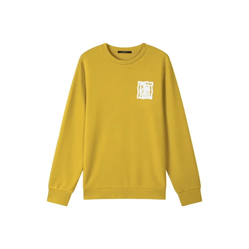 DAVID NAMAN Sweatshirts Men Yellow-0