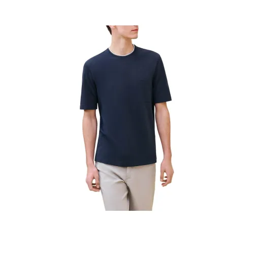 HERMES FW24 T-Shirt Men's Marine Blue