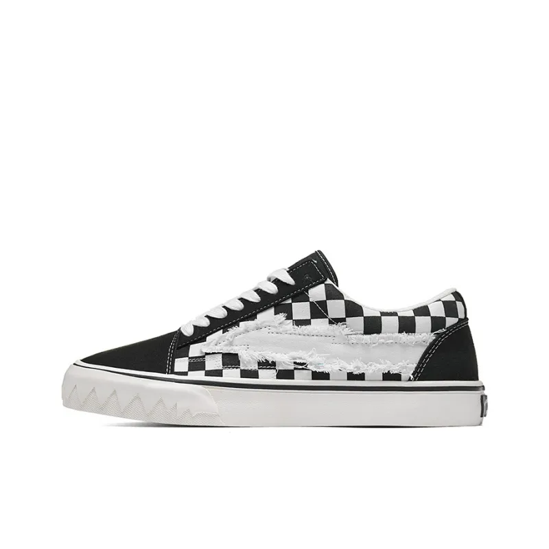 VFTS Canvas Shoes Unisex Black White-0
