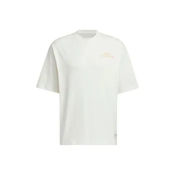Adidas Drop Shoulder Sleeve T Shirt Men's Jade White