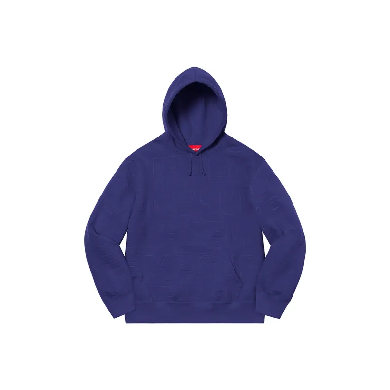 Supreme Embossed Logos Hooded Sweatshirt-2