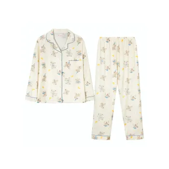 Sleep Pajama Set Women's Apricot