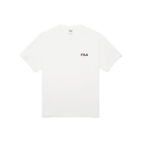 FILA T-Shirt Korean Style Unisex White