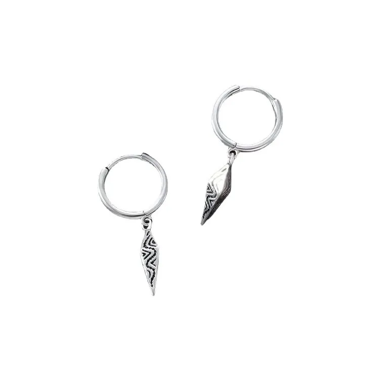 JKEM Titanium Steel Earrings Unisex-0