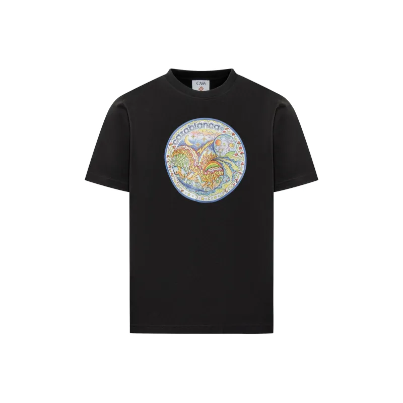 CASABLANCA The Four Elements Printed T Shirt-0
