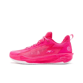 QIAODAN FE3.0 Sweet Storm Cushioning Grip Anti Twist Breathable Slip Resistant Low Top Basketball Shoes Men's Pink