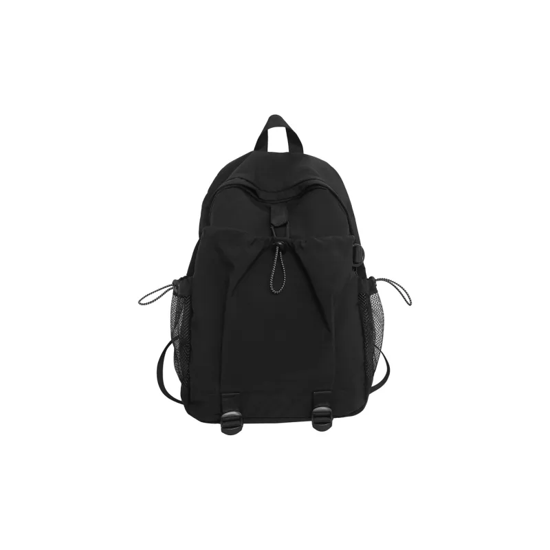 GEERDUN Nylon Backpack Unisex Ecru/Black/Burgundy/Orange-3