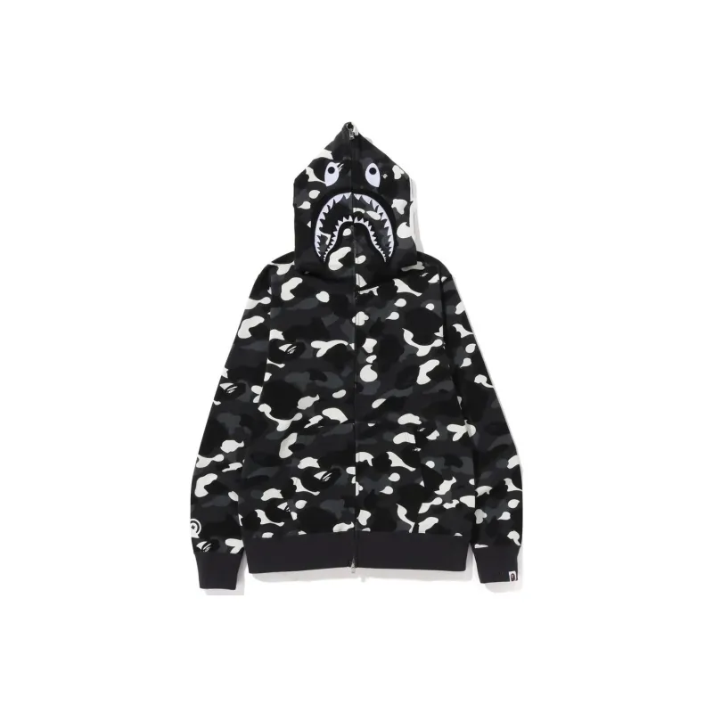 A BATHING APE City Camo Shark Full Zip Hoodie-0