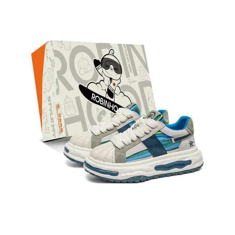 ROBINHOOD Cushioning, Abrasion Resistant, Coverage, Support, Impact Resistant Low Top Chunky Sneakers Men's-6