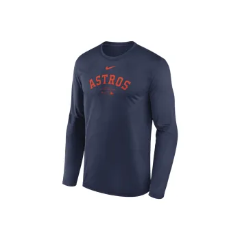 Nike Houston Astros Authentic Collection Practice Men's Nike Dri FIT Mlb Long Sleeve T Shirt