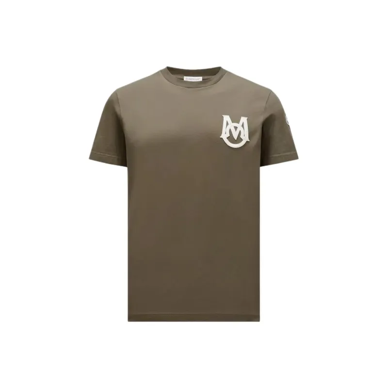 Moncler T Shirt Men's Olive Green-0
