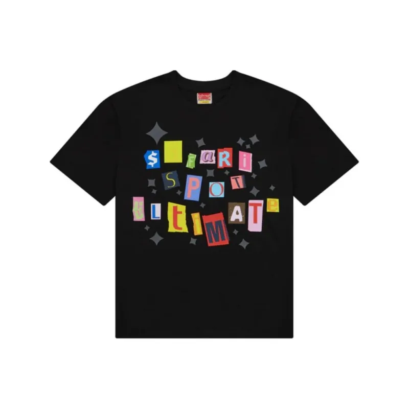 Safarispot STICKERPACK TEE T-Shirt Unisex BLACK/Black-0
