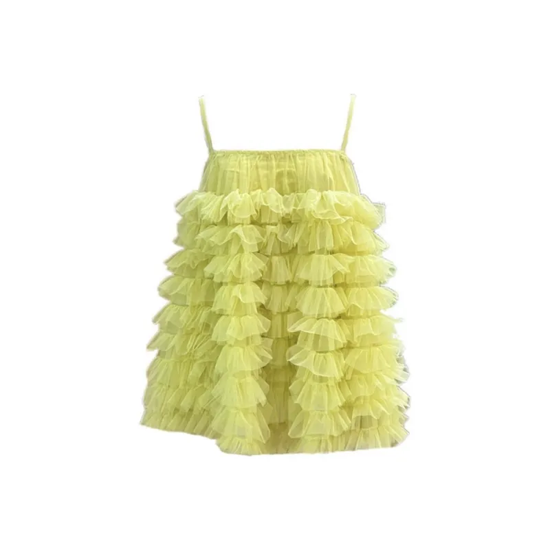 POPO.INFO Slip Dress Women's Yellow-1