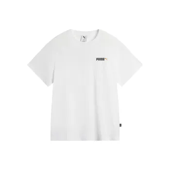 PUMA ESS 2 COLOR SMALL NO. 2 LOGO T Shirt Unisex White