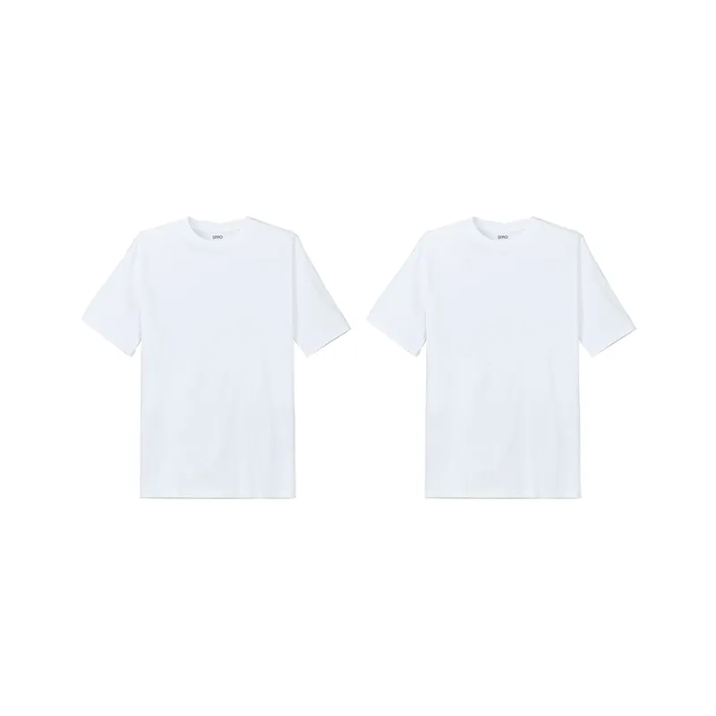SPAO T-Shirt Unisex 2 Pack White-0