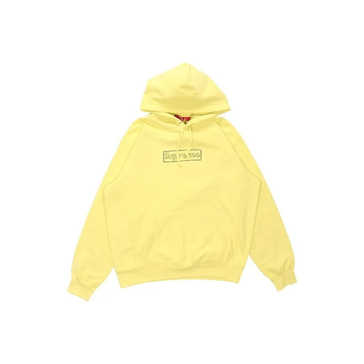 Supreme X Kaws Chalk Logo Hooded Sweatshirt-6