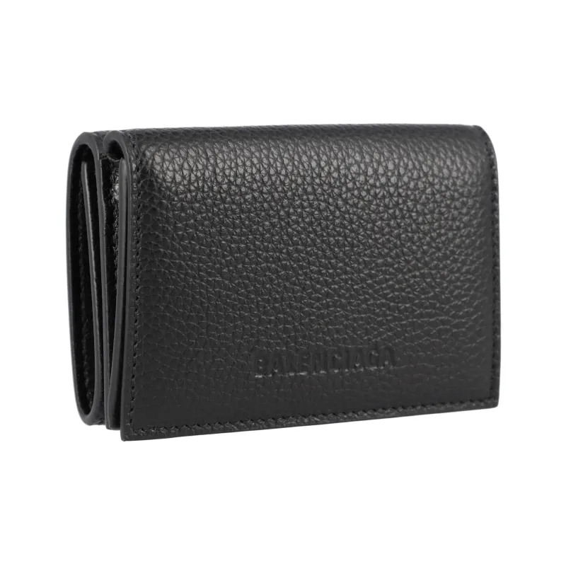 Balenciaga Essential Mini Folded Wallet 'Black'-1