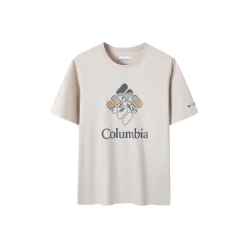 Columbia T-Shirt Men's White Khaki