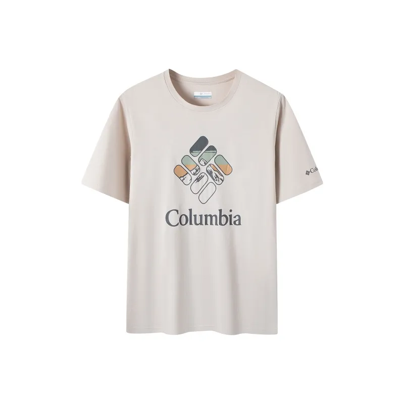 Columbia T-Shirt Men's White Khaki-0