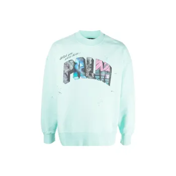 PALM ANGELS Sweatshirts Men Mint Green