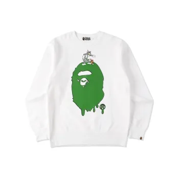 A BATHING APE X Tom And Jerry Painting Crewneck