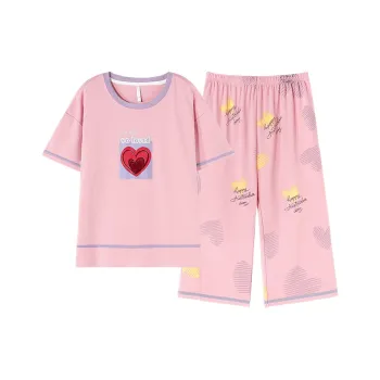 FENTENGCARE Pajama Set Women's Peach