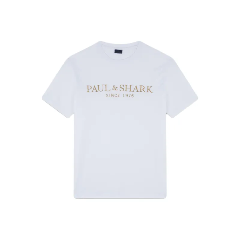 Paul & Shark Logo embroidered T shirt-0