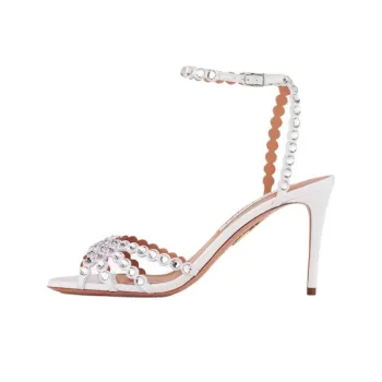AQUAZZURA Tequila Strap Sandals 8.5cm Women's Silver
