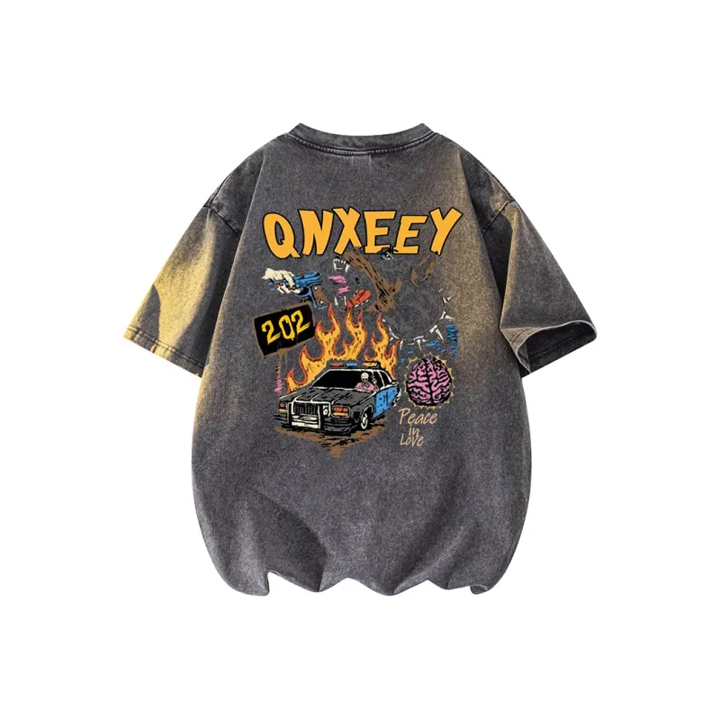 Qnxeey T Shirts Unisex-3