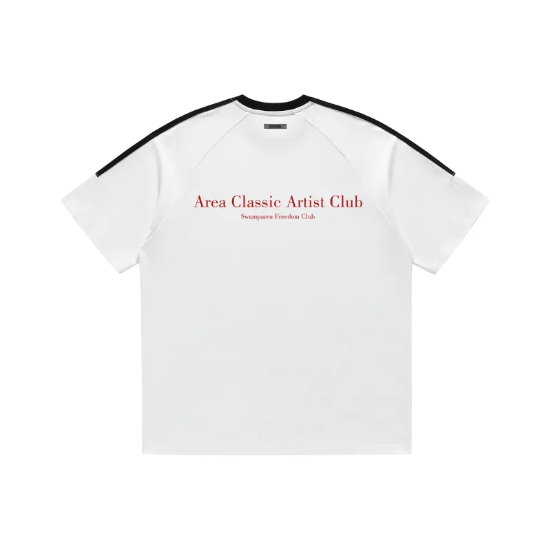 SWAMP AREA T-Shirt Unisex Black White-7