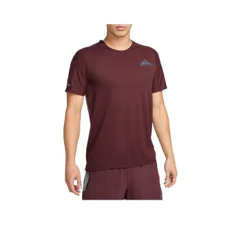 Nike Dry Fit Trail T Shirt Men's Red Brown