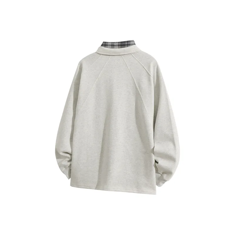 Tre Club Polo Shirt Unisex White Gray-1
