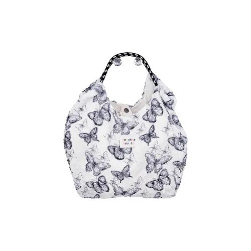 DCLOUD Canvas bag Airbag Handbags Regular Women's Black/Cyan