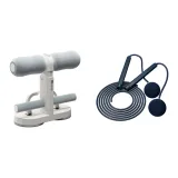 Sit-Up Assist Machine+Fat Burning Basic Jump Rope, Dual-Purpose Edition