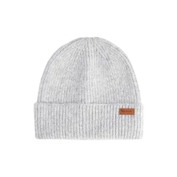 BARBOUR Knitted Fabric Beanies Unisex Gray