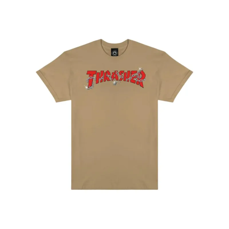 Thrasher T-Shirts Unisex Tan-0