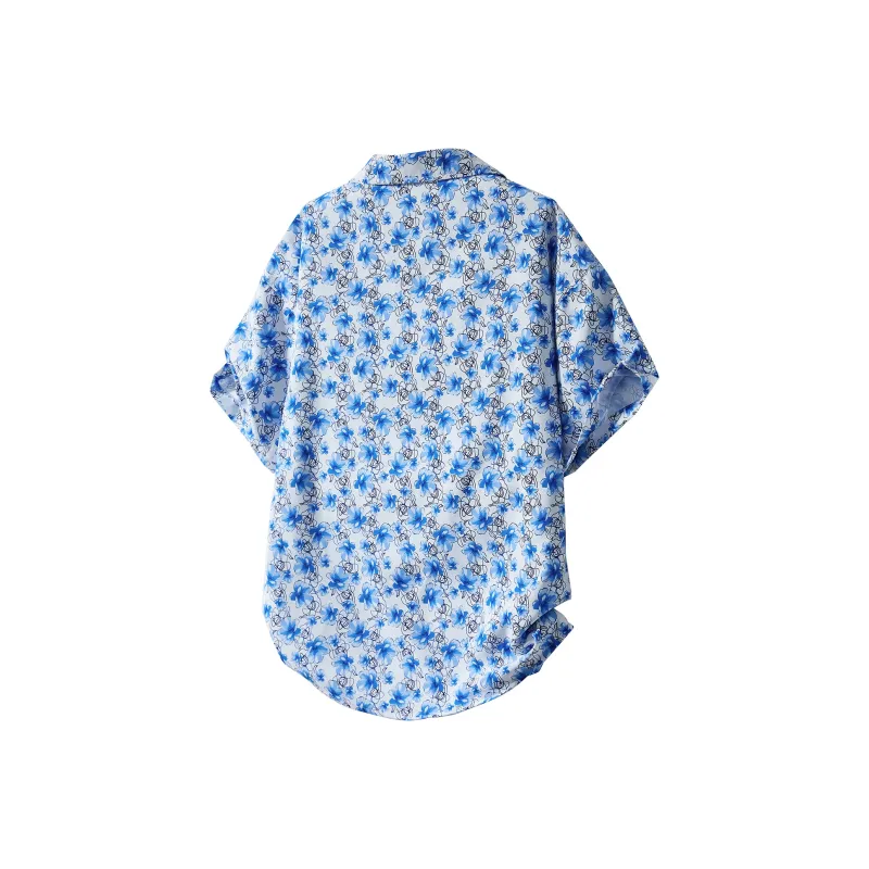 ARCANEFUNK Short Sleeved Shirt Unisex Smeal Blue-1