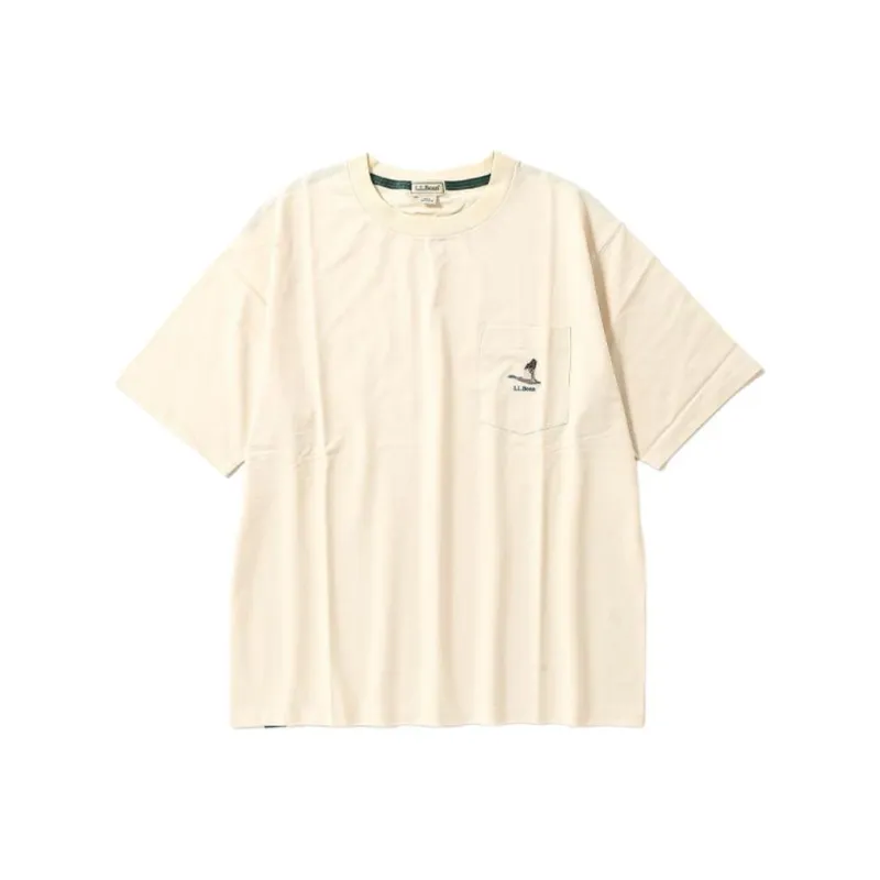 L.L.Bean T-Shirt Men's Ivory White-0