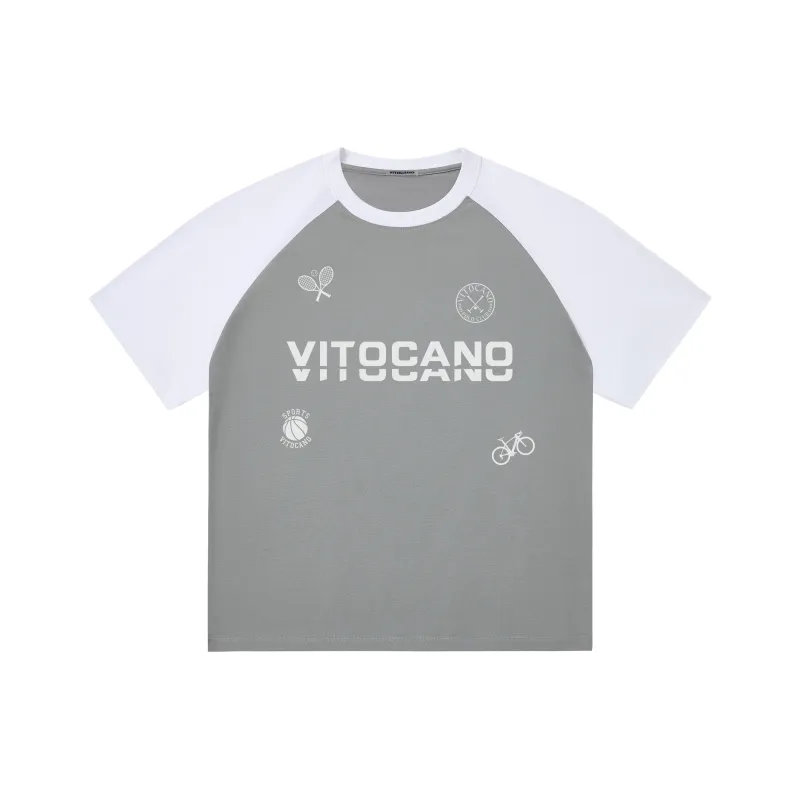 Vitocano T-Shirt Unisex White & Navy Blue-14