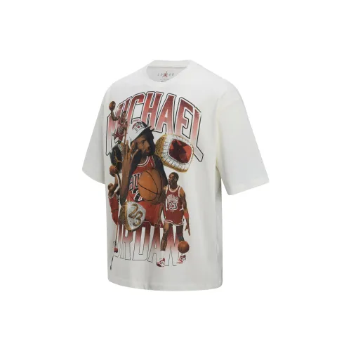 Jordan Flight the T Shirt Men's Sail White/Campus Red