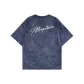 Navy Blue with White Print