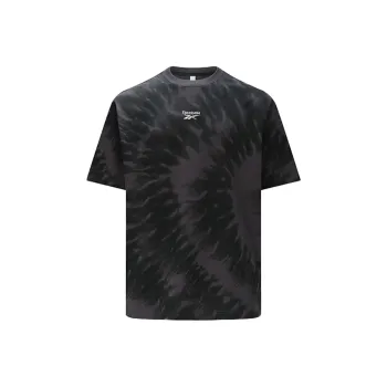 Reebok Drop Shoulder Sleeve T Shirt Unisex Black