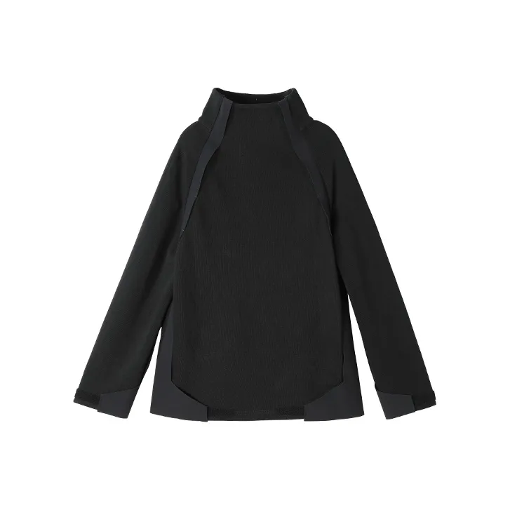 NORVINCY Outerwear Trendy Brand Half Open Collar Without Hood Sweatshirt Unisex-2