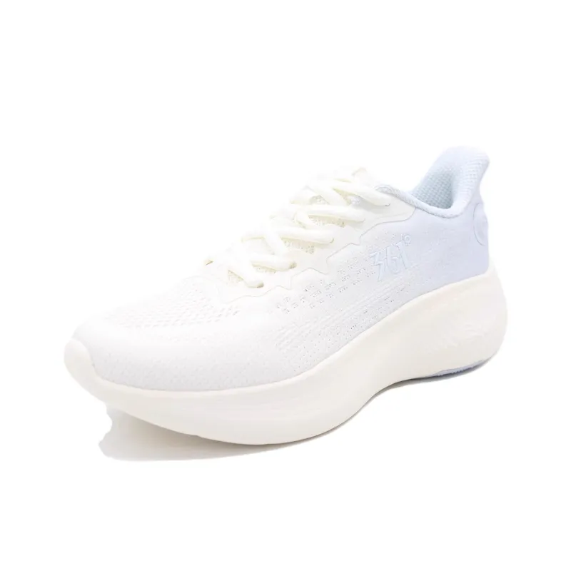 361° Breathable And Wear resistant Low Top Casual Running Shoes Women's White Blue-2