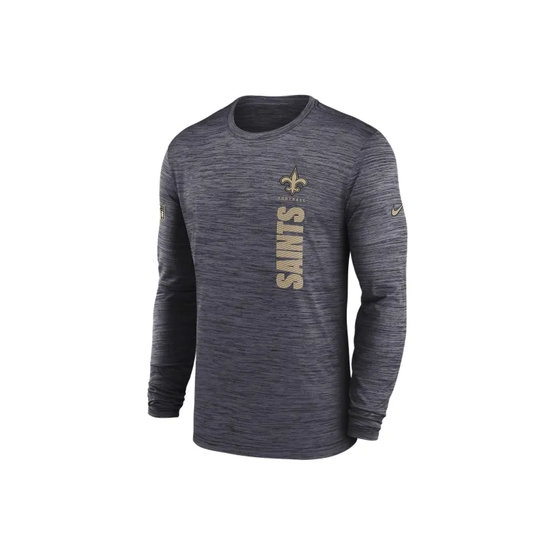 Nike New Orleans Saints Sideline Velocity Men's Nike Dri-FIT Nfl Long-Sleeve T-Shirt-0
