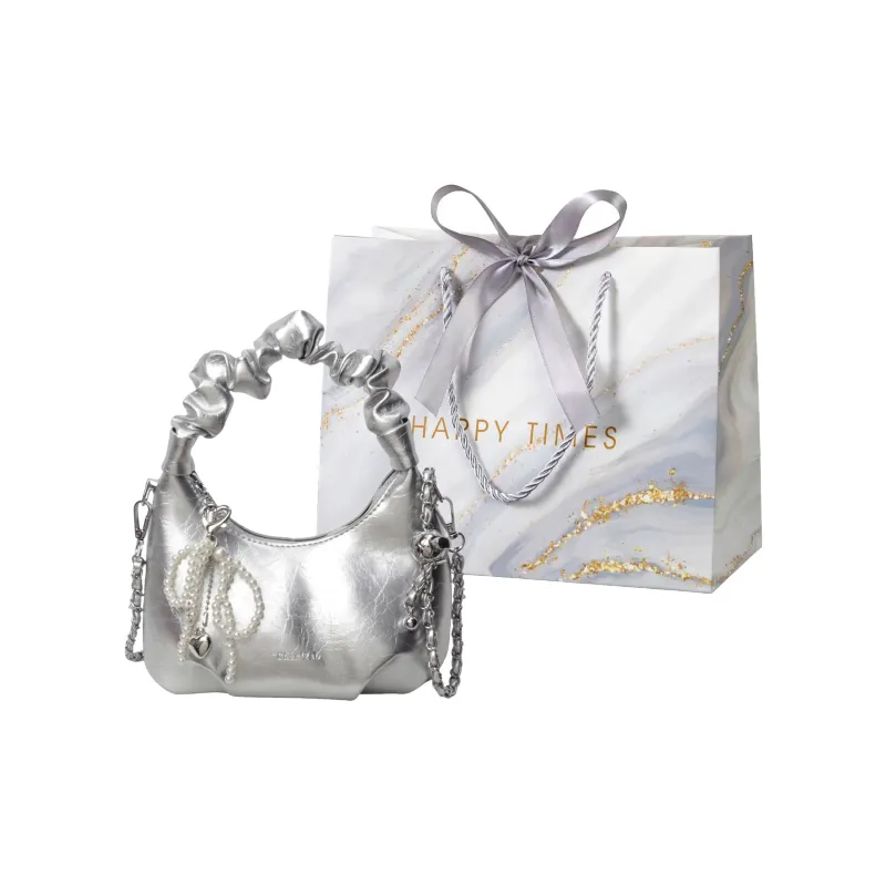 Miss Angel PU Crossbody Bag Regular Women's White/Silver/Black-3